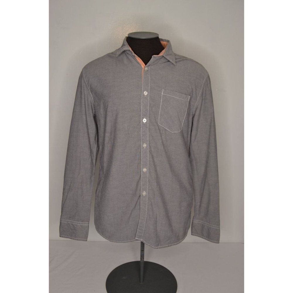 BKE Buckle Men's Large Standard Fit Blue Long Sleeve Button Down Shirt